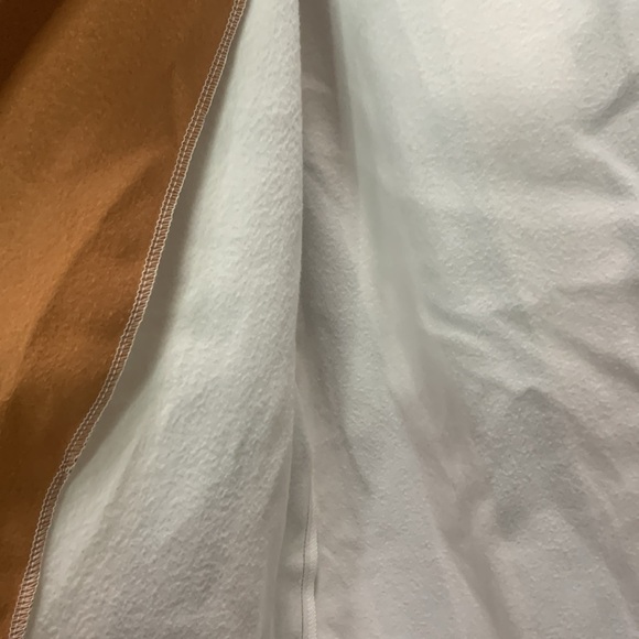 KOANDAILY Tan Black Jacket Wool Striped Collar Buttoned Front - Picture 10 of 10